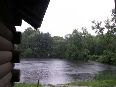 Rainy May morning at cabin